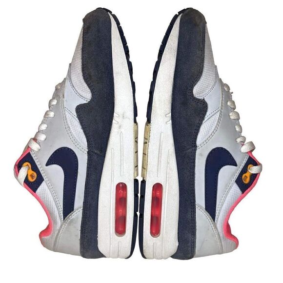 Nike Wmns Air Max 1 Size 7.5 White Navy Pink Womens Running Shoes Sneakers 31998 - Picture 7 of 8
